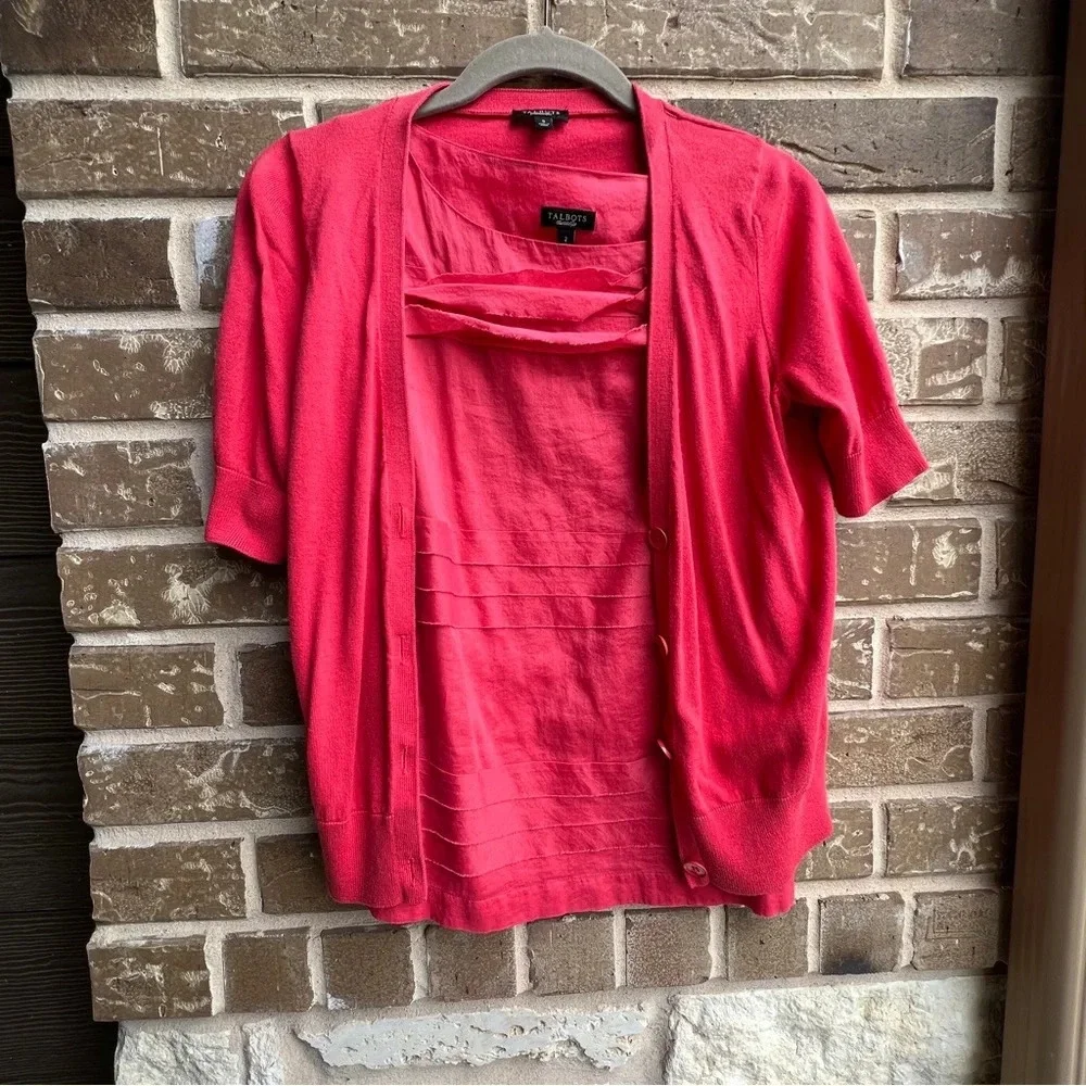 Talbots tank top and cardigan bundle, size Small